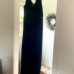 Torrid long black lace dress. Size 3x.